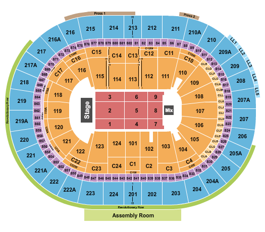 Xfinity Mobile Arena Jeff Dunham Seating Chart